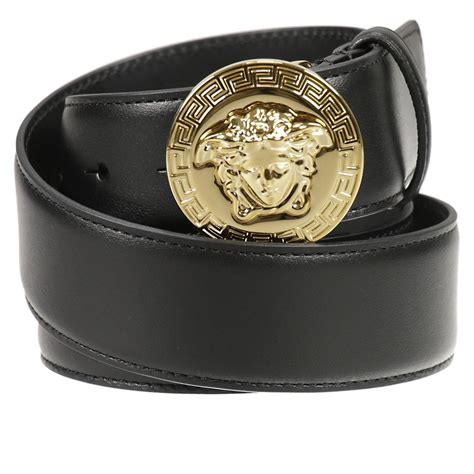 versace gold black belt|Versace men's belts on clearance.